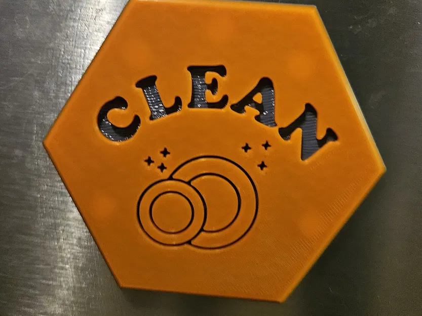 Magnetic Dishwasher Clean/Dirty Sign - Image 2