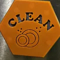 Magnetic Dishwasher Clean/Dirty Sign - Thumbnail 2