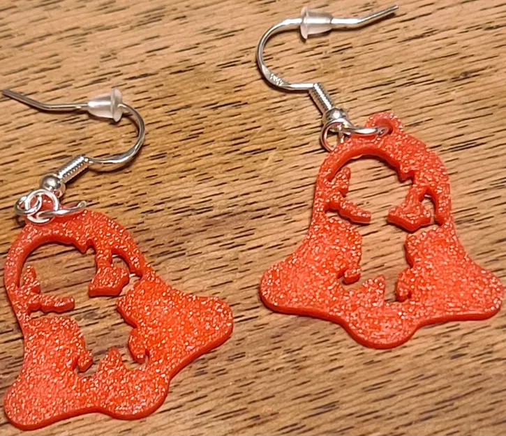 2D Christmas Bell Earrings - Image 13