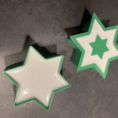 Khuôn thạch cao hình ngôi sao có ruột / Sternform