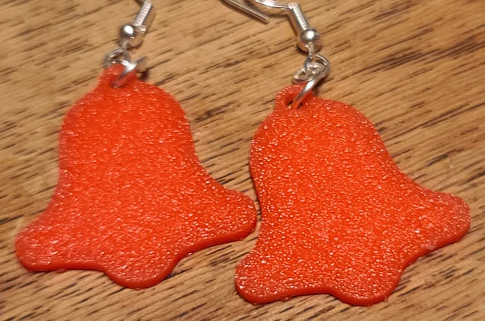 2D Christmas Bell Earrings - Image 14