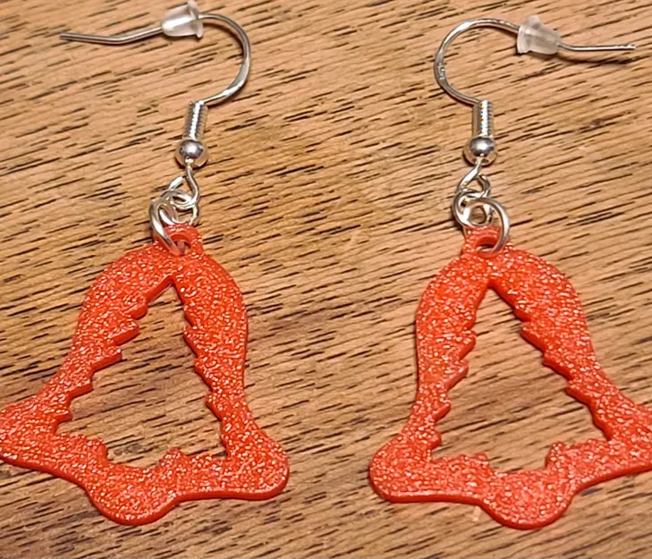 2D Christmas Bell Earrings - Image 15