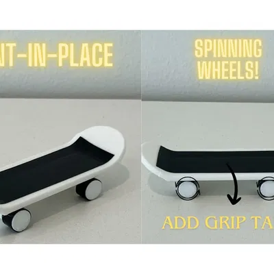 Print in Place Finger Skateboard v1
