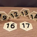 Honeycomb number plate 1-20 - Thumbnail 1