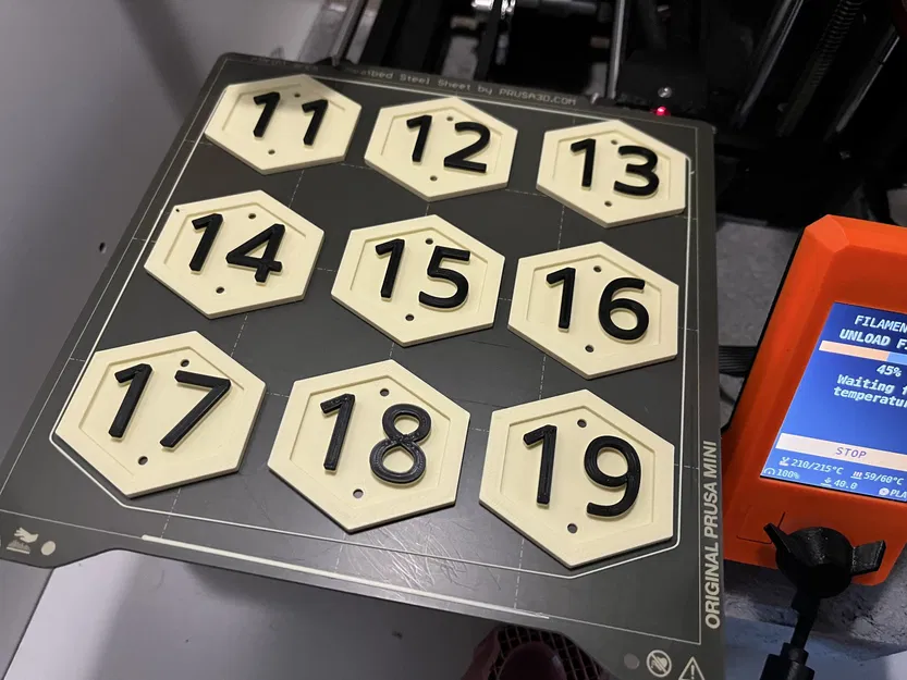 Honeycomb number plate 1-20 - Image 4