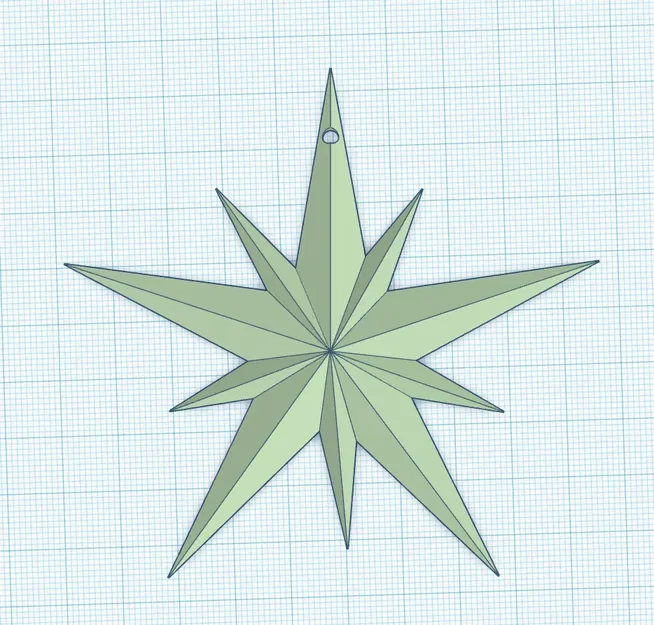 Mô hình trang trí ngôi sao Giáng Sinh dễ in - Image 1