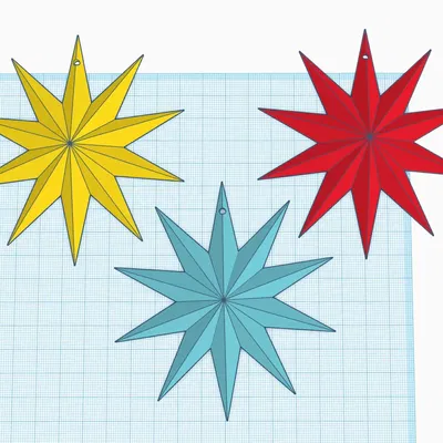 Móc Treo Trang Trí Ngôi Sao Giáng Sinh