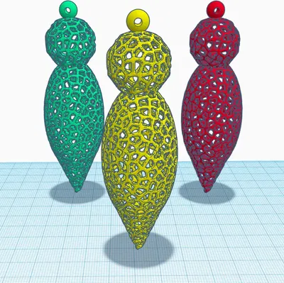 Christmas Ornament special voronoi