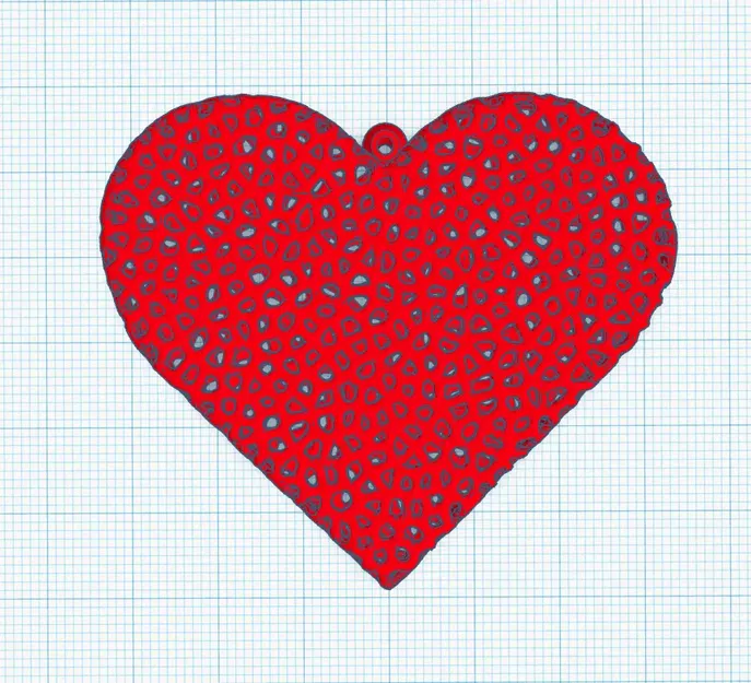 Mô Hình Trang Trí Trái Tim Voronoi Đặc Biệt - Image 1