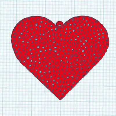 Mô Hình Trang Trí Trái Tim Voronoi Đặc Biệt