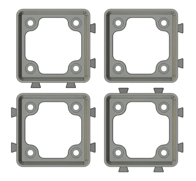 Dovetail Gridfinity Base - Multiple Dovetail Options - Image 1