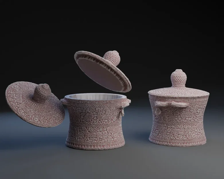 Hộp Pyxis Phong Cách Động Vật Corinthian - Image 2