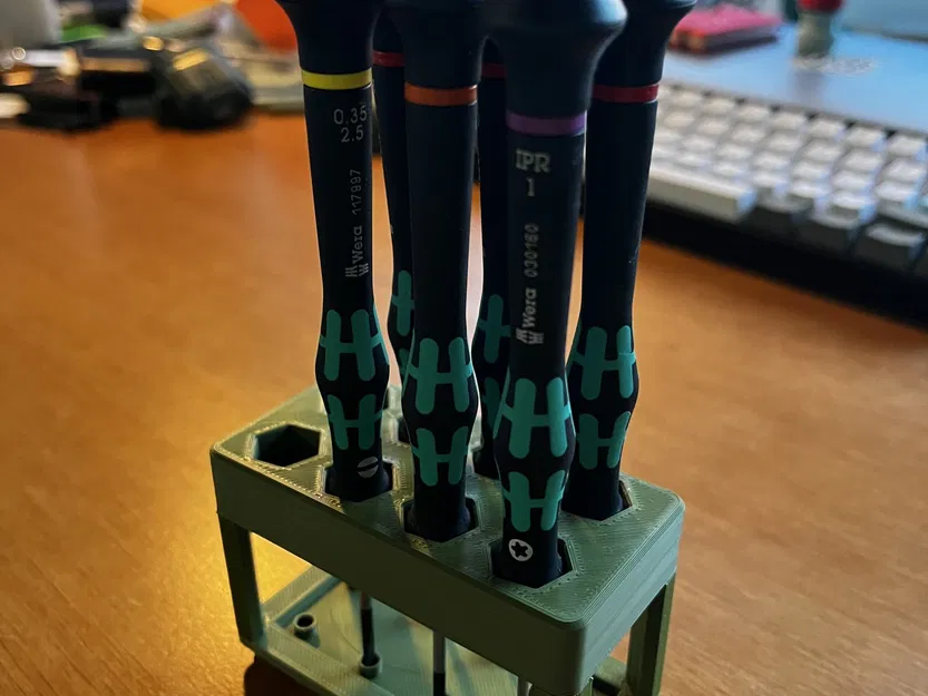 Kệ Tua Vít Wera Gridfinity 1x2 (chân ngắn) - Image 3