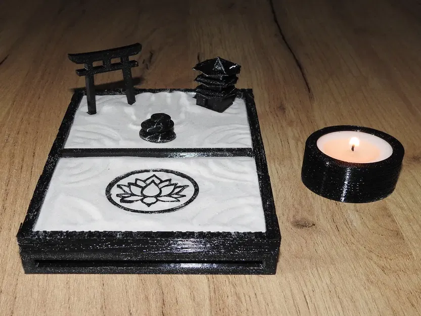 Bàn Zen mini với biểu tượng và phụ kiện trang trí - Image 2