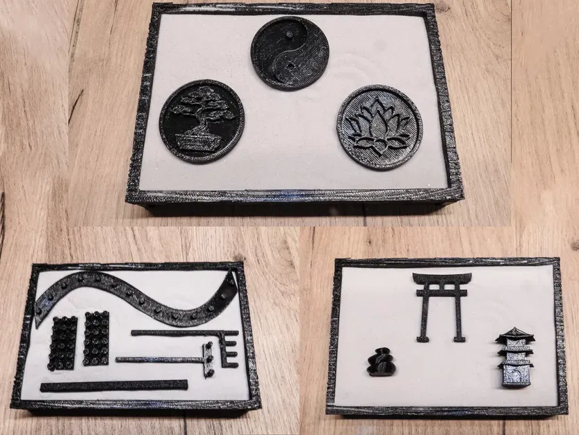 Bàn Zen mini với biểu tượng và phụ kiện trang trí - Image 3