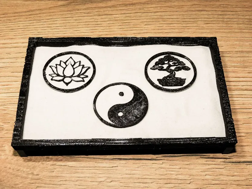 Bàn Zen mini với biểu tượng và phụ kiện trang trí - Image 5