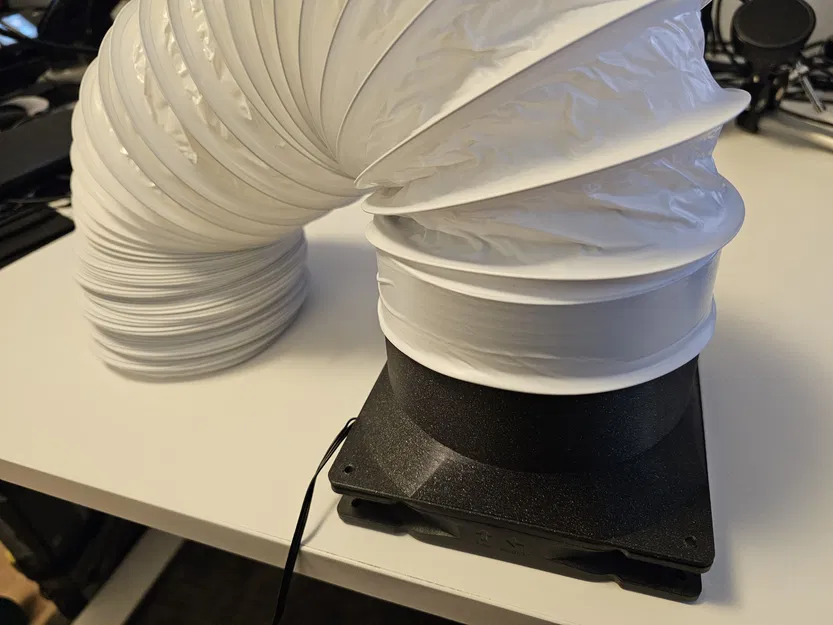 Bộ Chuyển Đổi Quạt 140mm Sang Ống Xoắn PVC 125mm - Image 1