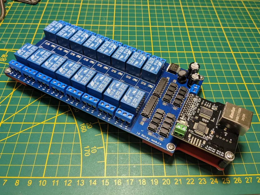 Giá Đỡ Relay Board Ray DIN (16 Kênh) - Image 1