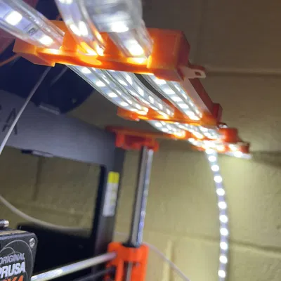 Prusa MK4 lighting strip mount