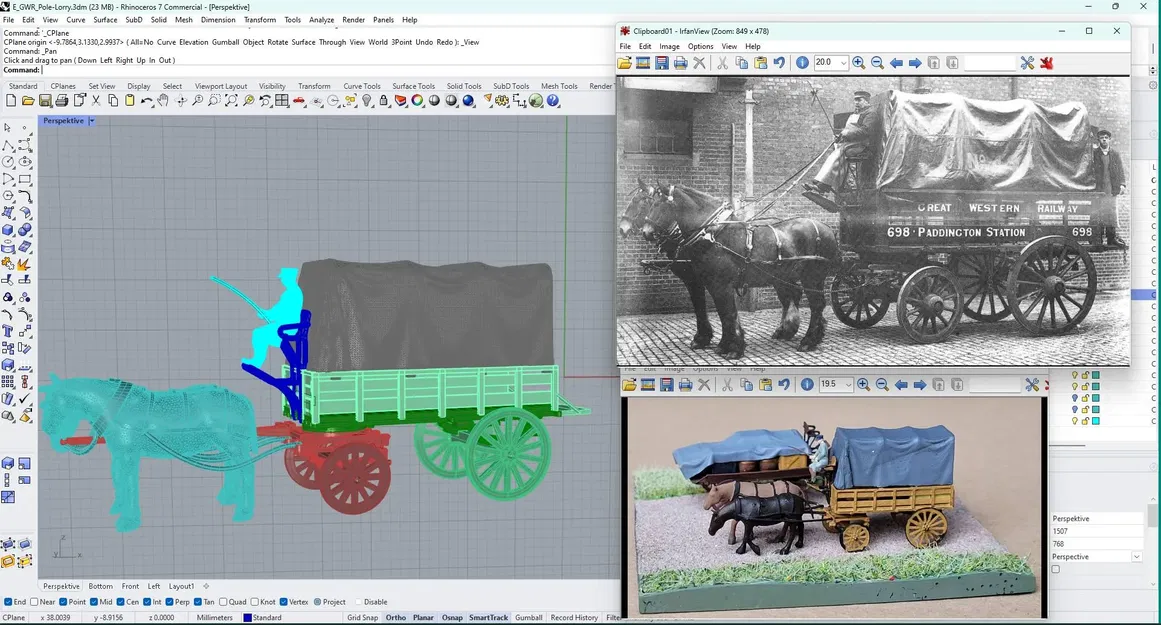 C&D - Xe ngựa cải tiến (tỷ lệ 1:148) - Image 4