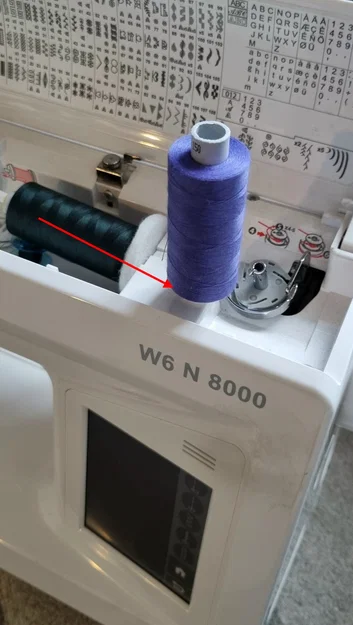 Giá đỡ cuộn chỉ ngoài W6 - Garnrollenhalter - Image 2