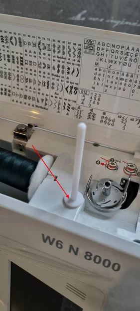 Giá đỡ cuộn chỉ ngoài W6 - Garnrollenhalter - Image 3