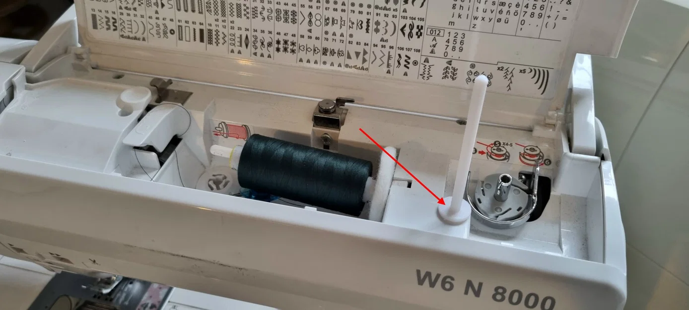 Giá đỡ cuộn chỉ ngoài W6 - Garnrollenhalter - Image 4