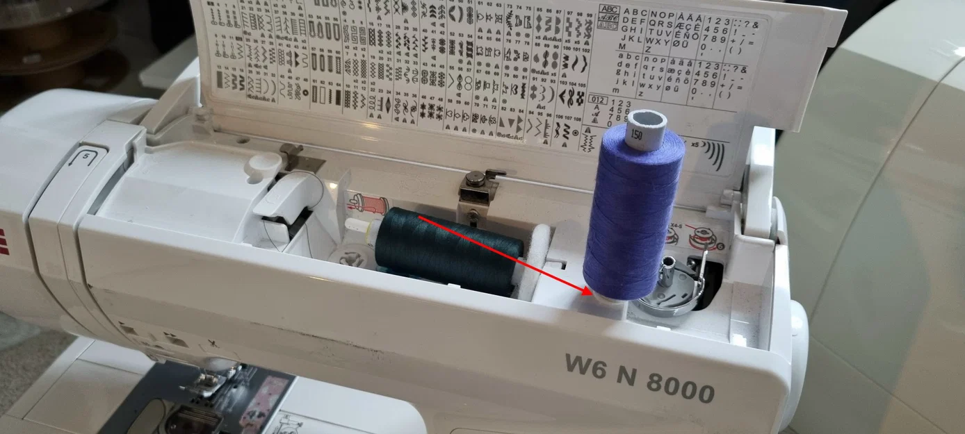 Giá đỡ cuộn chỉ ngoài W6 - Garnrollenhalter - Image 5