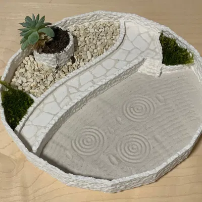 Vườn Thiền Với Vân Đá