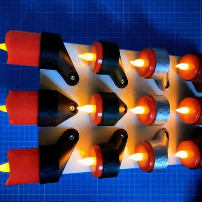 LED tealight holder wall mount V1.1