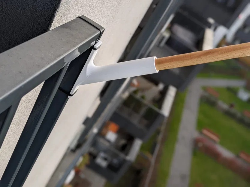 Giá đỡ cờ (phiên bản dây rút) cho trụ 24mm - Image 1