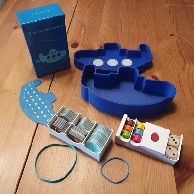 Phiêu Lưu Biển Sâu: Hộp và Khay Lót