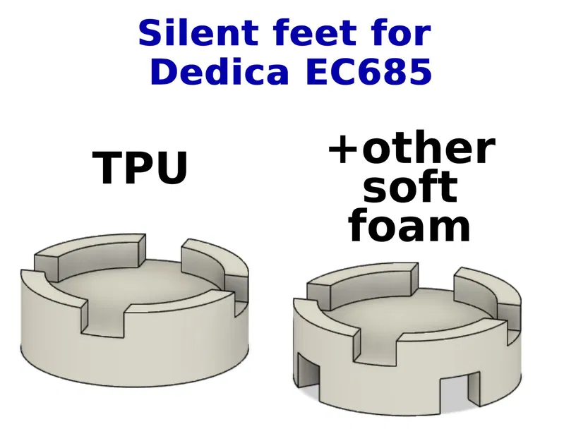 Chân đế chống ồn cho máy pha cà phê Dedica EC685 - Image 1