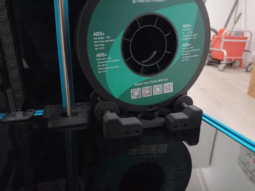 Simplified Modular Spool Holder - Standalone or Extrusion Mounted, Parametric CAD included - Image 1