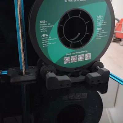 Simplified Modular Spool Holder - Standalone or Extrusion Mounted, Parametric CAD included