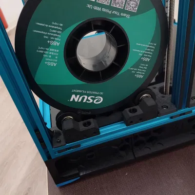 Simplified Modular Spool Holder - Standalone or Extrusion Mounted, Parametric CAD included