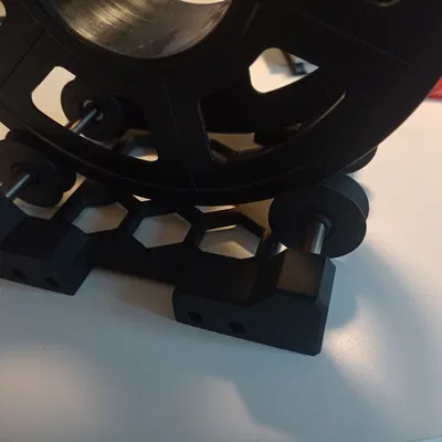 Simplified Modular Spool Holder - Standalone or Extrusion Mounted, Parametric CAD included