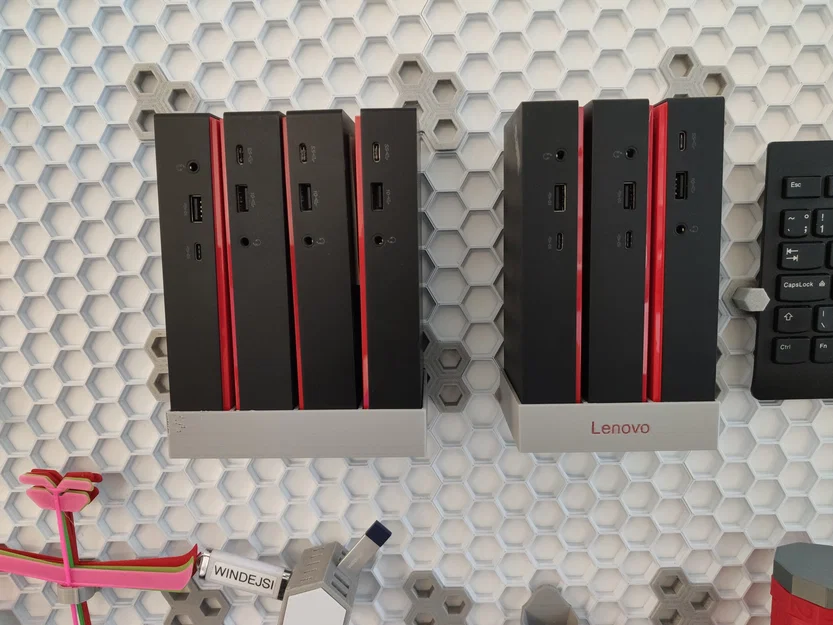 Giá đỡ Ổ cắm Docking Lenovo ThinkPad trên Tường Honeycomb - Image 2