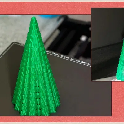 Cây Thông Noel Pixel - Dễ Dàng In Vase Mode