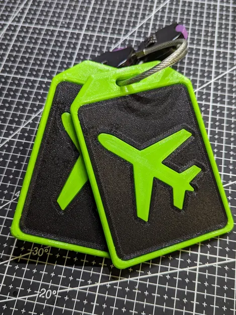 Thẻ hành lý hình máy bay - Image 1