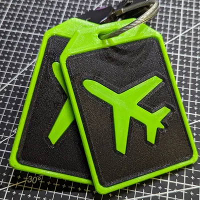 Thẻ hành lý hình máy bay