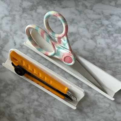 Khay Đựng Dụng Cụ Gridfinity Góc 45 Độ (Kéo, Dao Olfa)