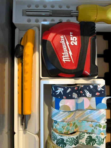 Khay Đựng Dụng Cụ Gridfinity Góc 45 Độ (Kéo, Dao Olfa) - Image 2