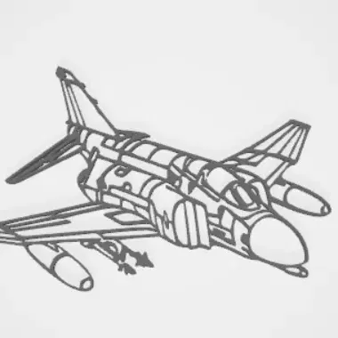 Tranh tường Mô hình F-4 Fighter