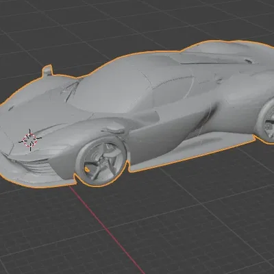 Mô Hình Ferrari Daytona SP3 3D