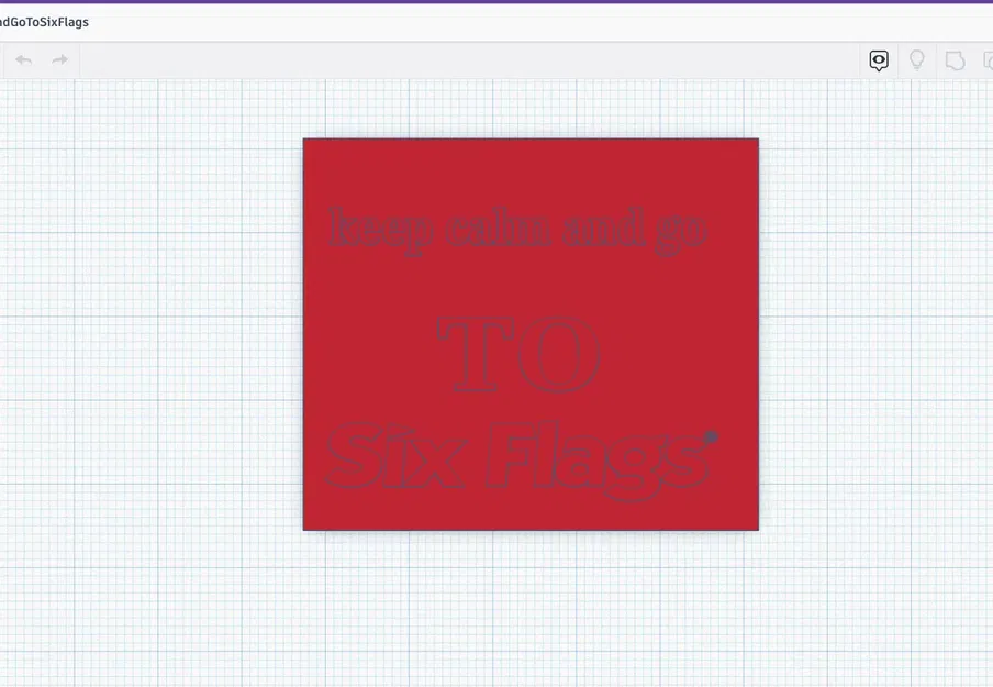 Nam Châm "KEEP CALM AND GO TO SIX FLAGS" - Image 1