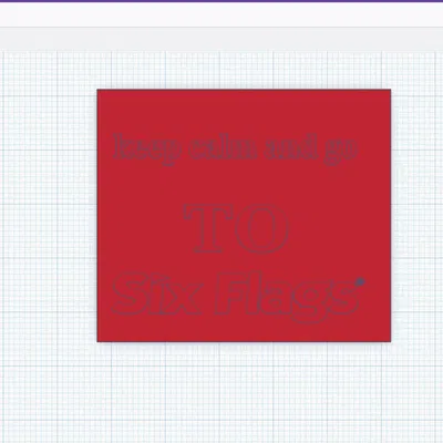 Nam Châm "KEEP CALM AND GO TO SIX FLAGS"