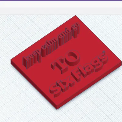 Nam Châm "KEEP CALM AND GO TO SIX FLAGS"