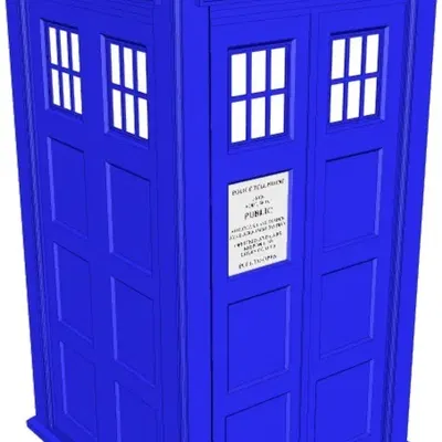 Thin wall TARDIS with Lights and Sound
