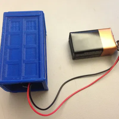 Thin wall TARDIS with Lights and Sound